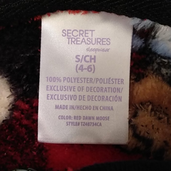 Secret Treasures Moose Pajamas - Picture 4 of 5